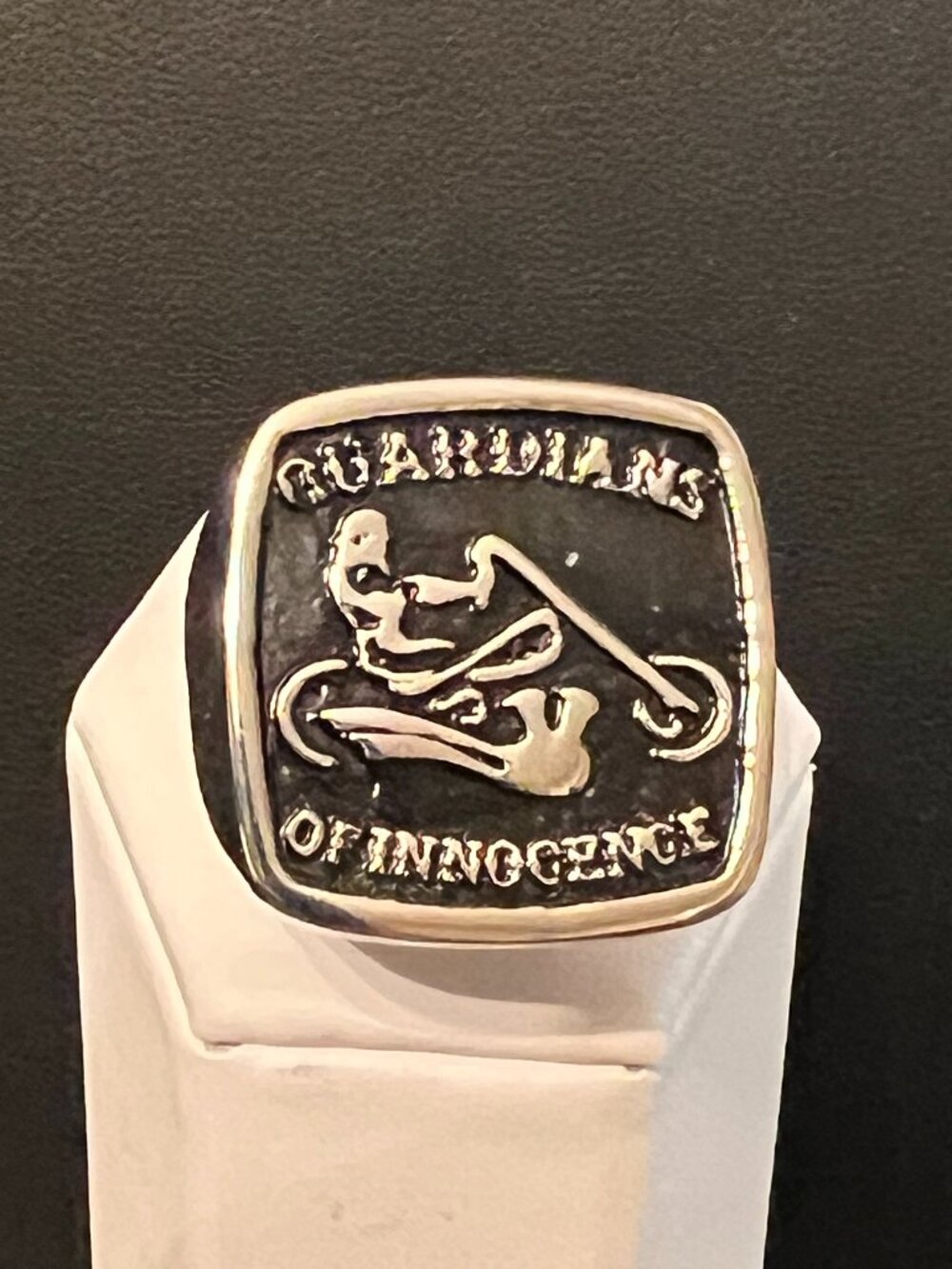 Stainless Steel GUARDIANS OF INNOCENCE Ring Size 11, 11.5, 12, 13.5 (226)